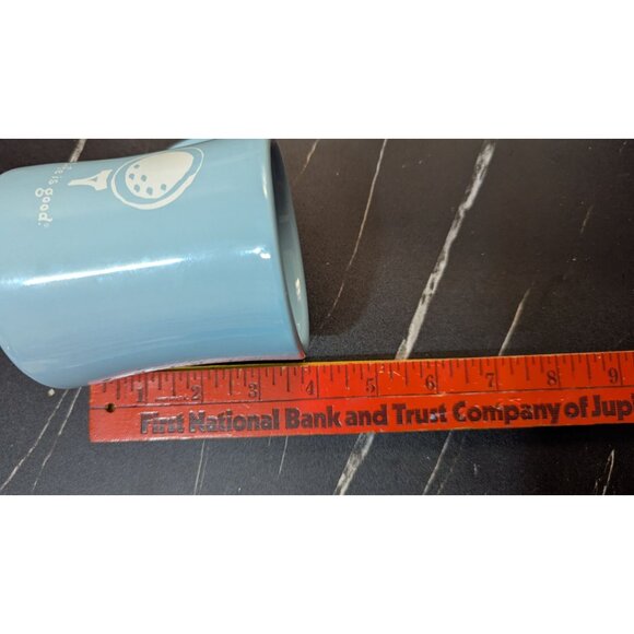 Life Is Good Home Ceramic Coffee Mug Golf Theme Blue 10oz Fun Motivational Sloga - Picture 7 of 7